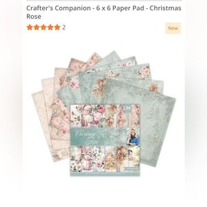 CRAFTER’S COMPANION  - 6 x 6 Paper Pad - Christmas Rose
